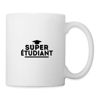 super étudiant. t shirt etudiant - Mug blanc - blanc - Droite