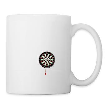 Ich bin nicht 60 ich bin Triple 20 Geburtstag Dart - Tasse - Weiß - Rechts