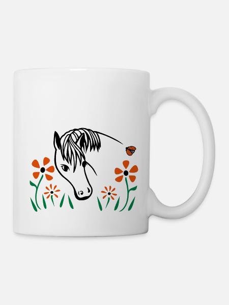 Chevaux Équestre Équestre Équestre - Mug blanc - blanc