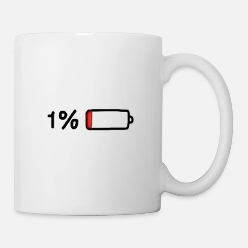 1% Prozent - Tasse - Weiß