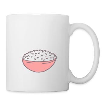 Rice food plate - Mug - white - Right