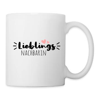 Lieblingsnachbarin - Tasse - Weiß - Rechts