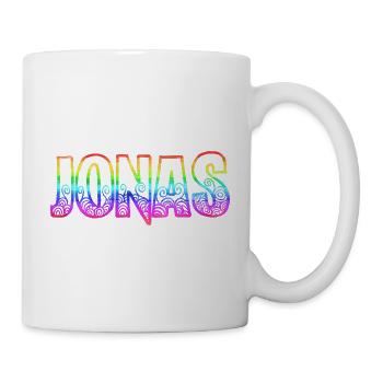 jonas rs regenbogen - Tasse - Weiß - Rechts