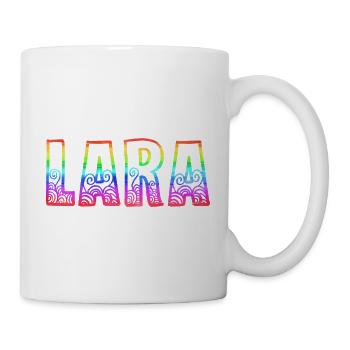 lara rs arc-en-ciel - Mug blanc - blanc - Droite