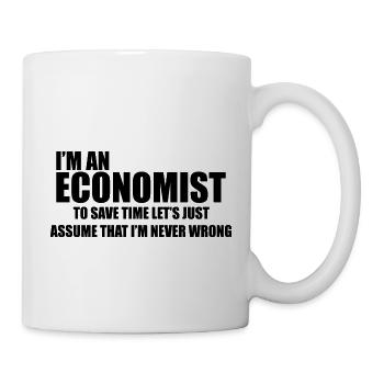 I'm economist to save time economists gift - Mug - white - Right