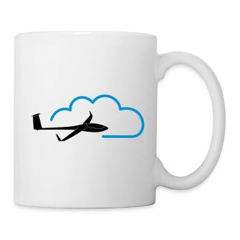 Cloud glider glider glider pilot - Mug - white - Right