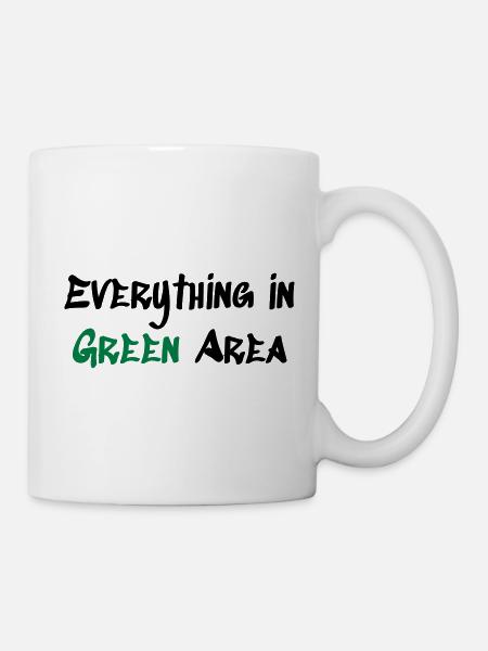 Green Area - Tasse - Weiß