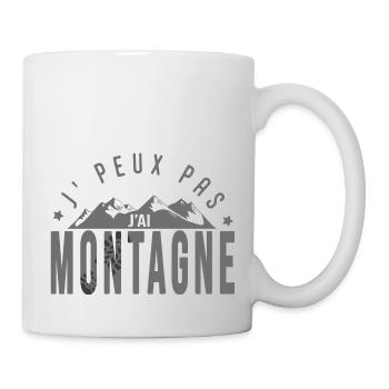 J'peux pas j'ai montagne sport ski rando - Mug blanc - blanc - Droite
