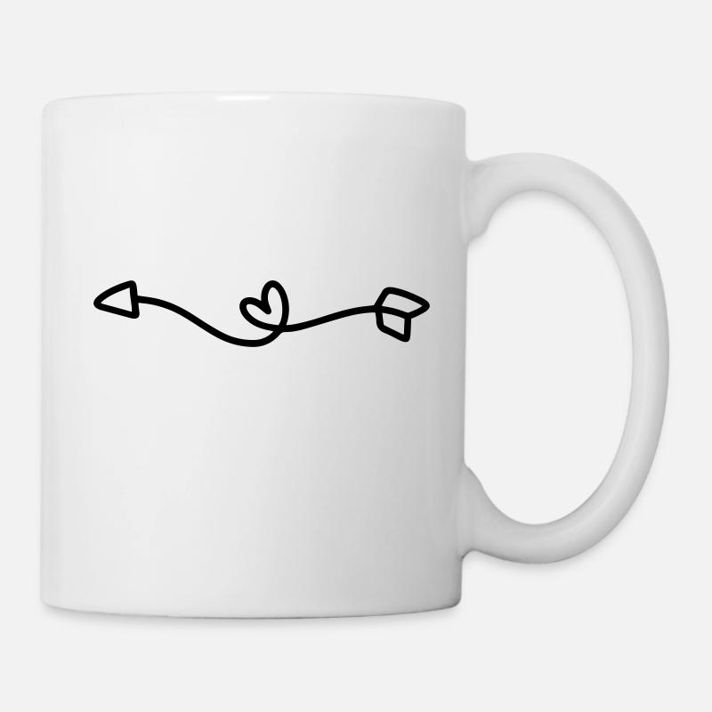 Pfeil links | pfeile - Tasse - Weiß