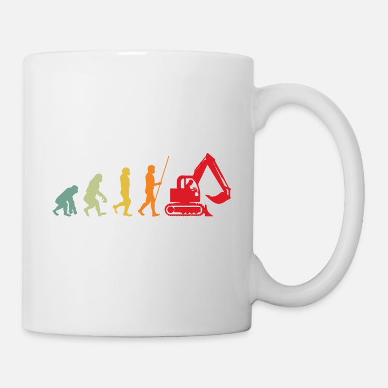 Pelleteuse Evolution Pelleteuse - Mug blanc - blanc