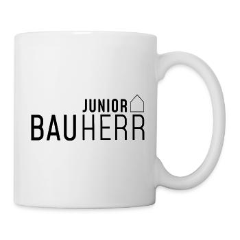 Junior Bauherr mit Haus - Tasse - Weiß - Rechts
