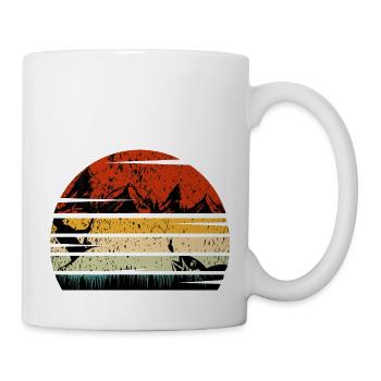retro vintage fly fishing,gift for fly fishing - Mug - white - Right