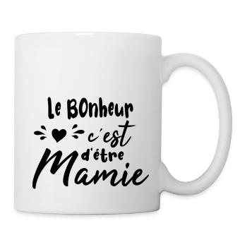 bonheur d'étre mamie - fête des grand mères - Mug blanc - blanc - Droite