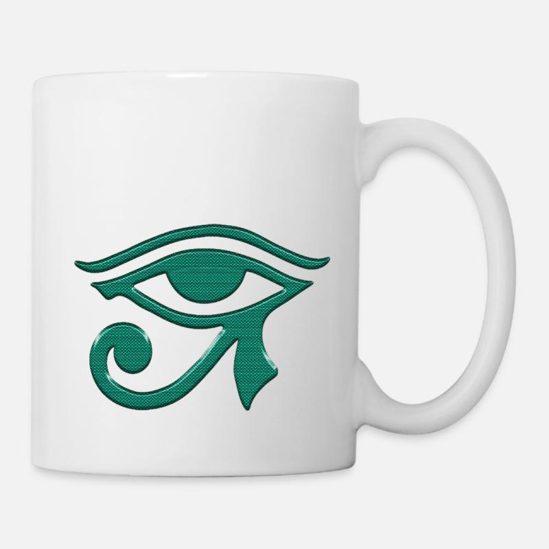 Hiéroglyphes egipt - Mug blanc - blanc