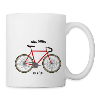 BEAU COMME UN VELO - Mug blanc - blanc - Droite