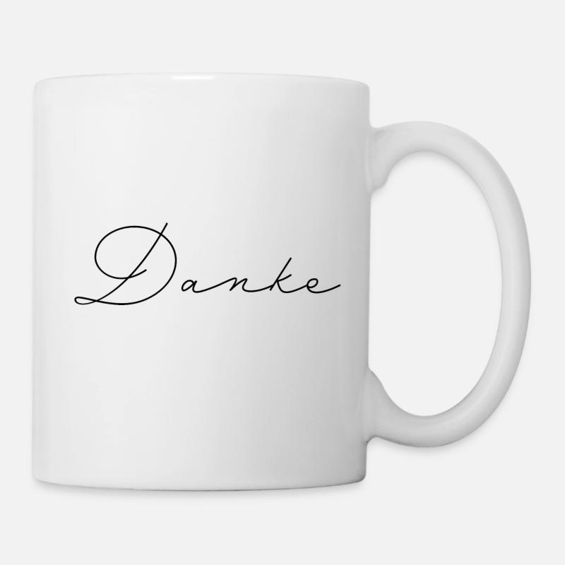 Danke - Tasse - Weiß