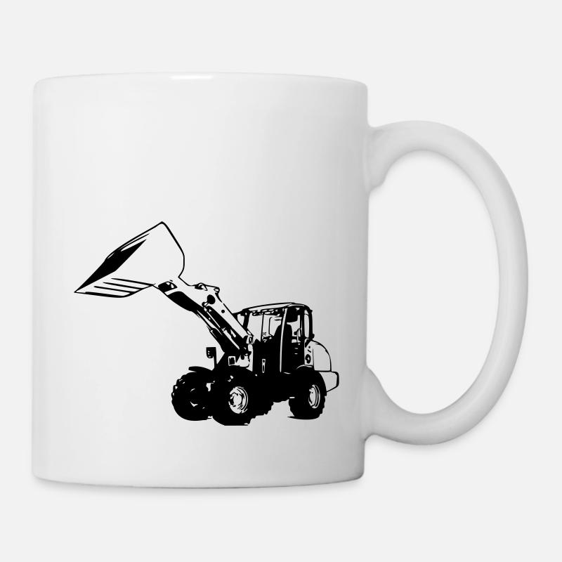 Radlader - Tasse - Weiß