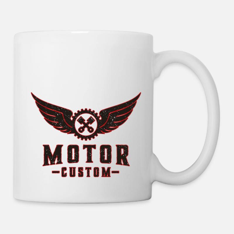 custom motor - Tasse - Weiß