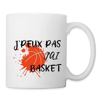 I can not I have basketball, I can not I basketball - Mug - white - Right