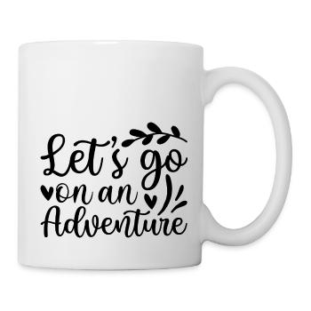 lets go on an adventure - Mug - white - Right