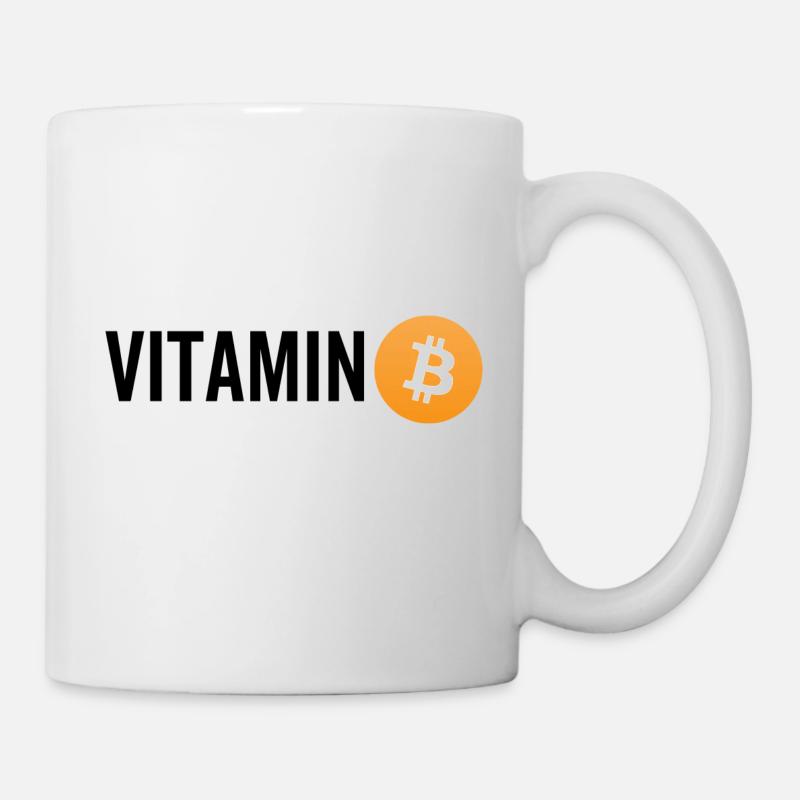 Vitamine Bitcoin - Mug blanc - blanc