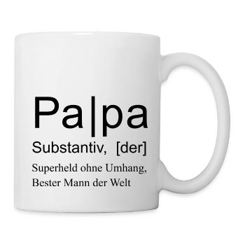papa définition drôle cadeau sort fête des pères pa - Mug blanc - blanc - Droite