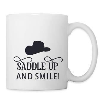Saddle up and smile - Mug - white - Right