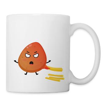 Potato Chips French Fries Funny Gift - Tasse - Weiß - Rechts
