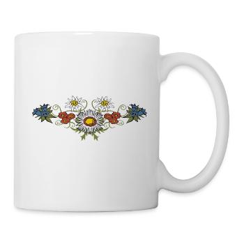 Die schönsten Alpenblumen - Tasse - Weiß - Rechts