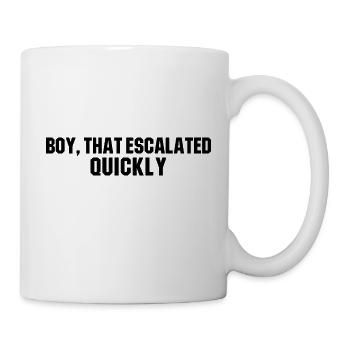 Garçon qui a dégénéré rapidement Anchorman citation - Mug blanc - blanc - Droite