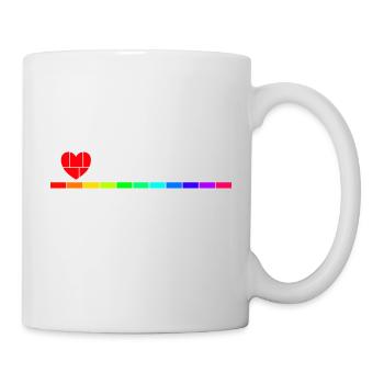 I love Techno - Tasse - Weiß - Rechts
