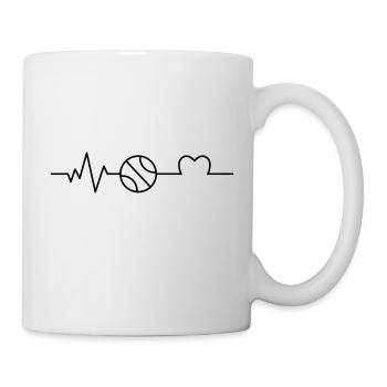 I love Volleyball - Mug - white - Right