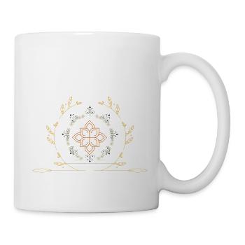 buddhism sun spirituality - Mug - white - Right