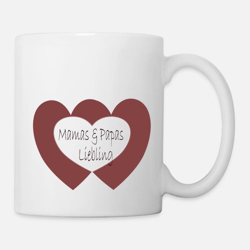Mamas und Papas Liebling - Tasse - Weiß