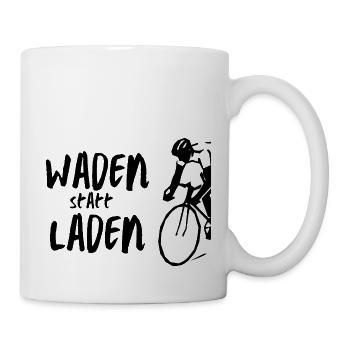 Waden statt laden - Tasse - Weiß - Rechts