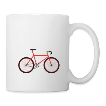 bike cyclist t-shirt cycling bike - Mug - white - Right