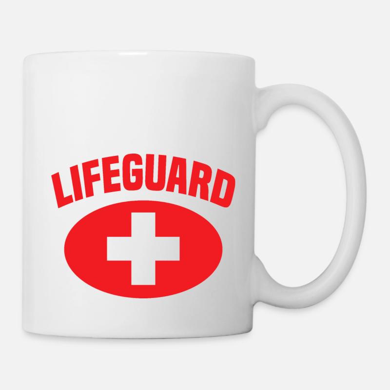Sauveteurs maîtres-nageurs - Mug blanc - blanc