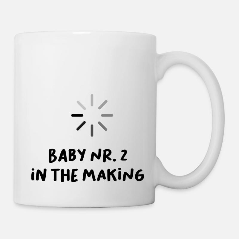 Loading baby No. 2 funny saying pregnancy - Mug - white