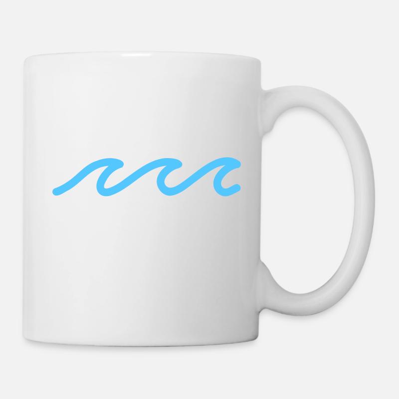 Vagues - Mug blanc - blanc