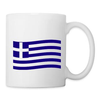Grèce Drapeau grec Hellas Hellène - Mug blanc - blanc - Droite