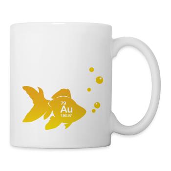 poisson d’or - Mug blanc - blanc - Droite