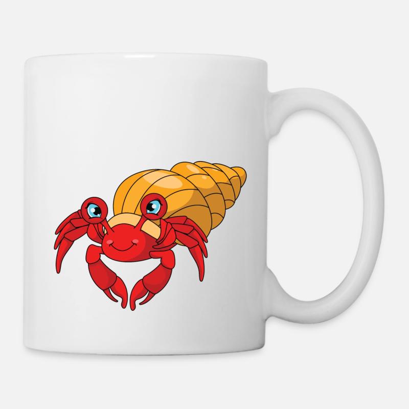 Einsiedlerkrebs - Tasse - Weiß