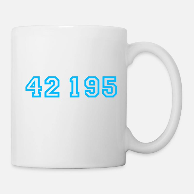 42 195 - Marathon - Tasse - Weiß