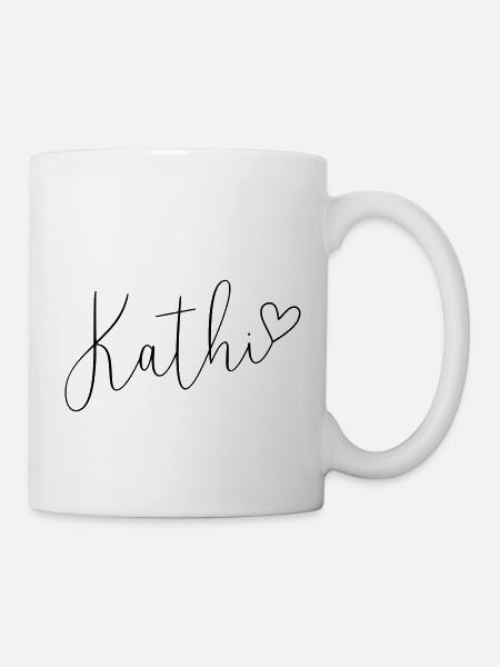 Kathi Name Vorname Mädchen - Tasse - Weiß