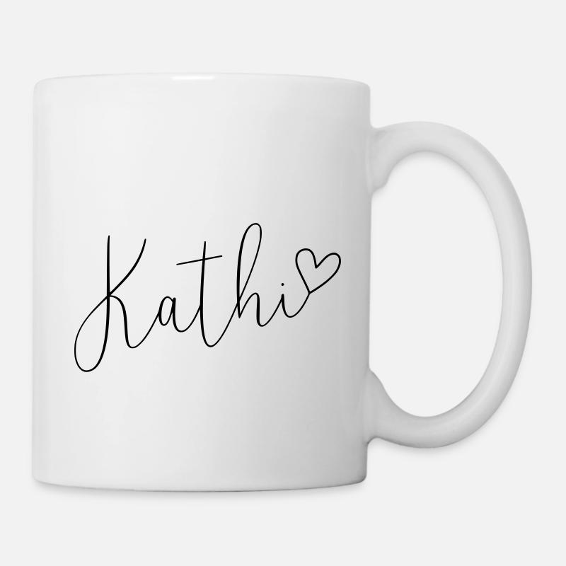 Kathi Name Vorname Mädchen - Tasse - Weiß