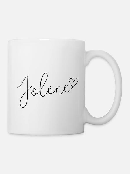 Jolene Name Vorname Mädchen - Tasse - Weiß