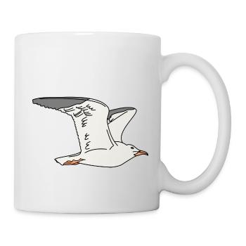 Möwe - Tasse - Weiß - Rechts