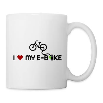 I love my e-bike ebike - Tasse - Weiß - Rechts