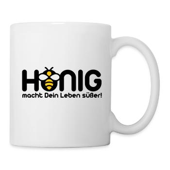Honig macht Dein Leben süßer - Tasse - Weiß - Rechts