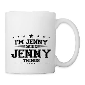 i’m Jenny doing Jenny things - Mug - white - Right